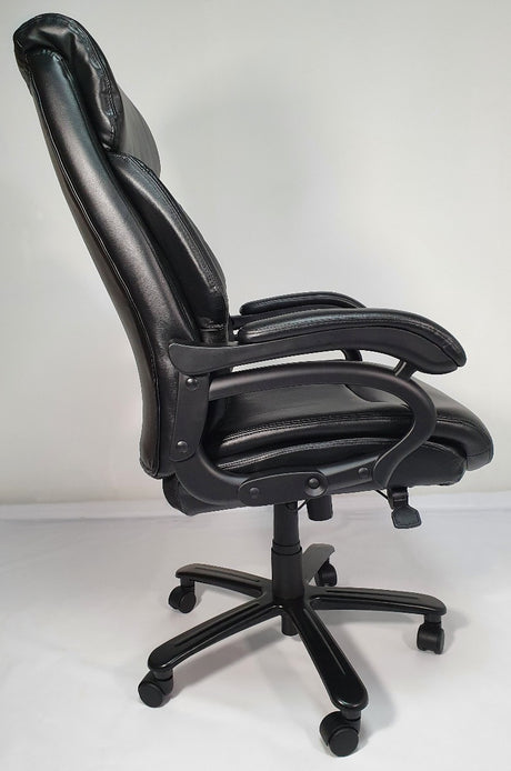 Heavy Duty Black Leather Executive Office Chair - 2181E - Up to 28 Stone