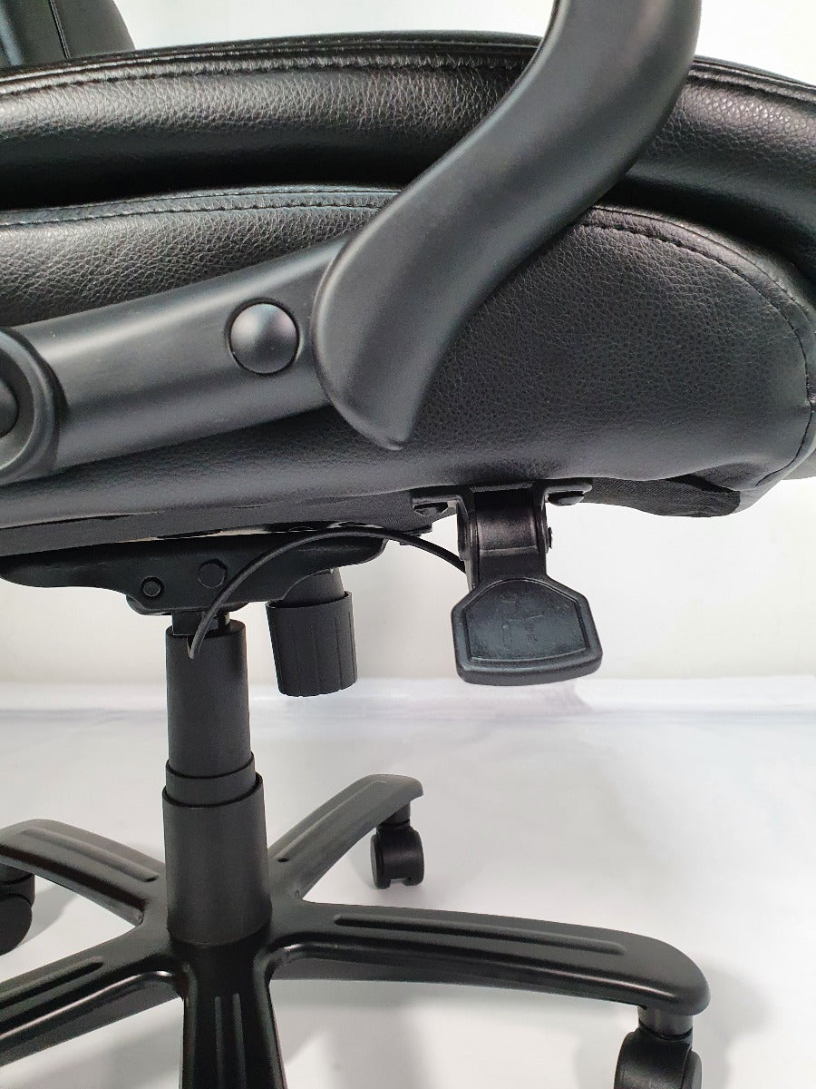 Heavy Duty Black Leather Executive Office Chair - 2181E - Up to 28 Stone