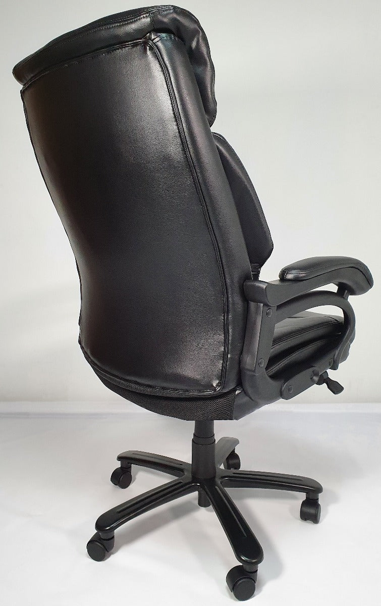 Heavy Duty Black Leather Executive Office Chair - 2181E - Up to 28 Stone