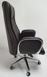 Dark Brown Leather Executive Office Chair - CHA-1202A