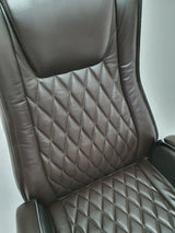 Dark Brown Leather Executive Office Chair - CHA-1202A