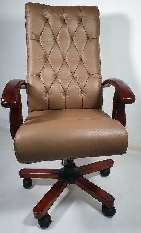 Brown Leather Executive Office Chair CHA-WS-977