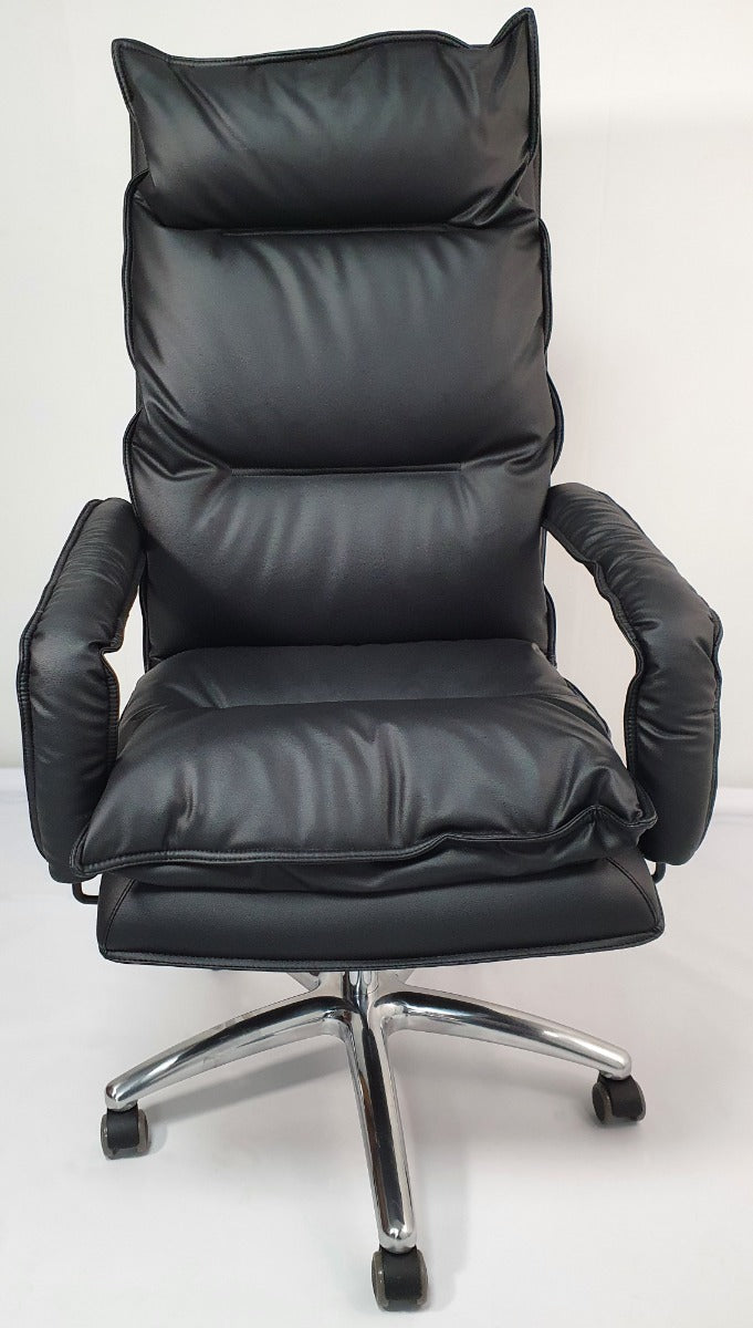 Soft Padded Executive Black Leather Office Chair - YS1901