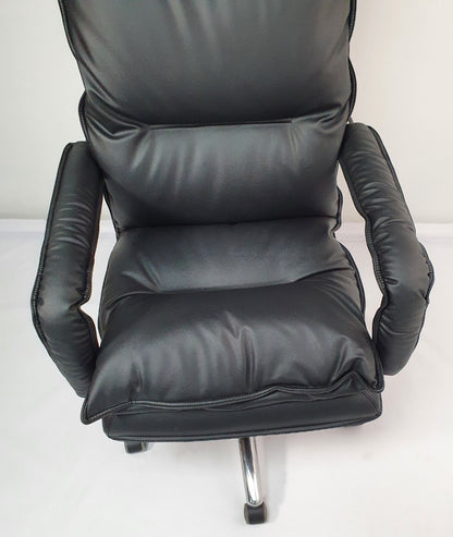 Soft Padded Executive Black Leather Office Chair - YS1901