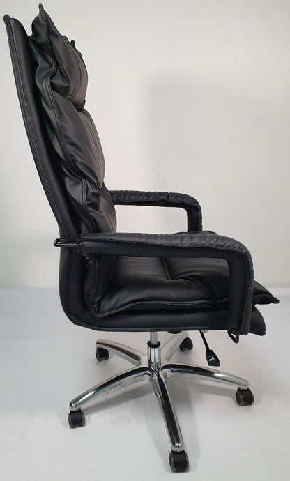 Soft Padded Executive Black Leather Office Chair - YS1901