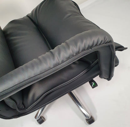 Soft Padded Executive Black Leather Office Chair - YS1901