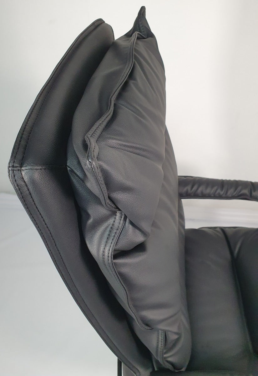 Soft Padded Executive Black Leather Office Chair - YS1901