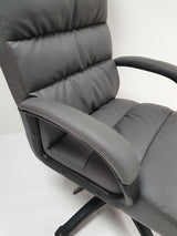 Soft Padded Executive Office Chair in Grey - CHA-K35