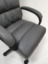 Soft Padded Executive Office Chair in Grey - CHA-K35