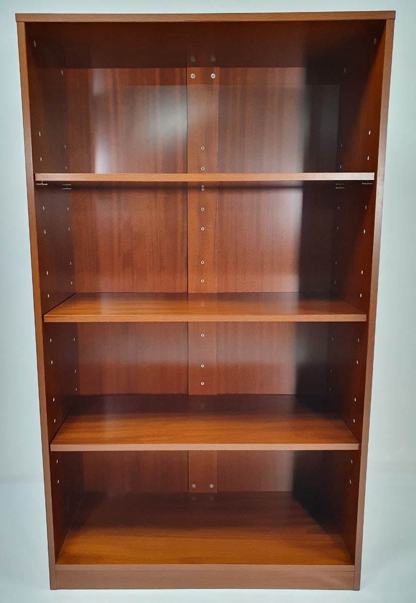 Real Wood Light Walnut Veneer Executive Bookshelf - AB01