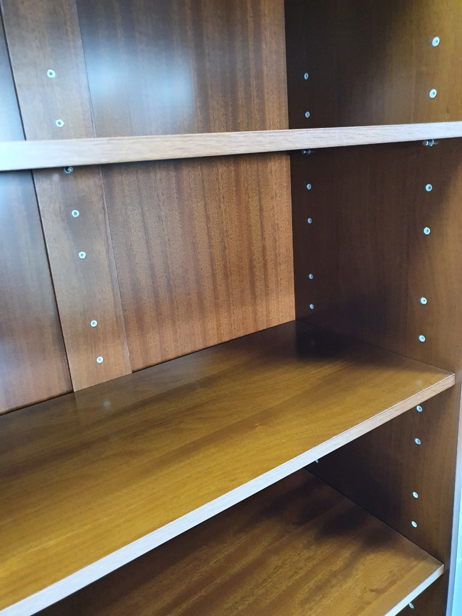 Real Wood Light Walnut Veneer Executive Bookshelf - AB01