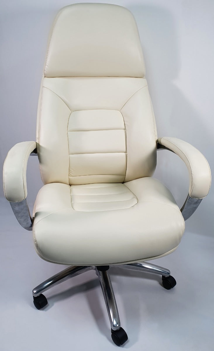 Office chair deals leather white