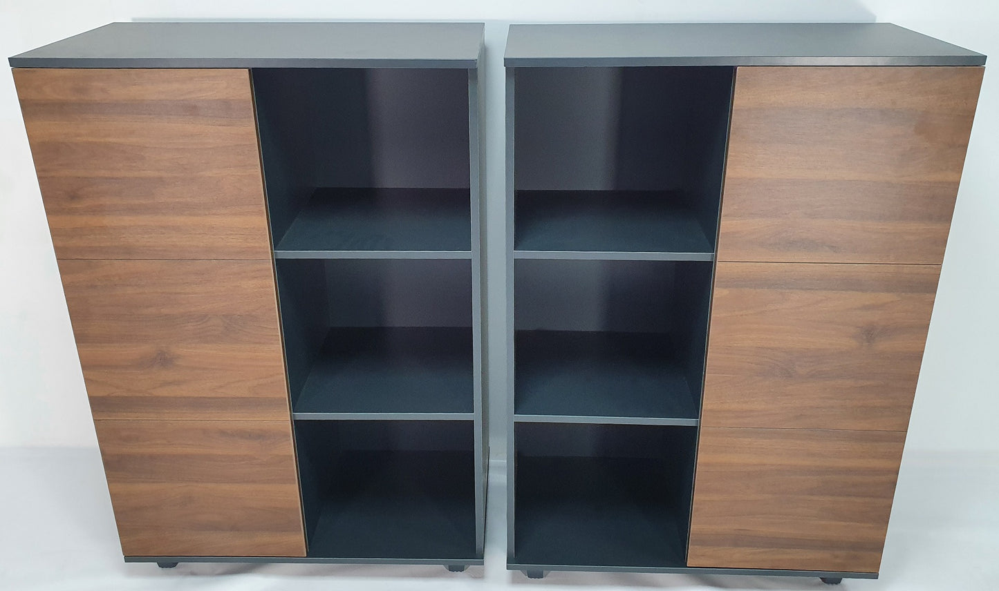 Walnut and Grey Modular Cupboard - CD0804