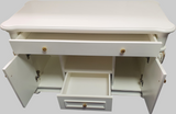 Traditional Luxury White Executive Storage Unit - 0819-ST