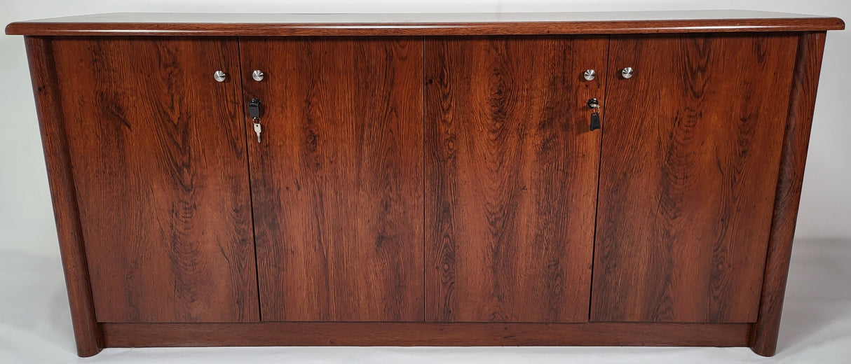 Medium Oak Four Door Cupboard - 6846T-4DR