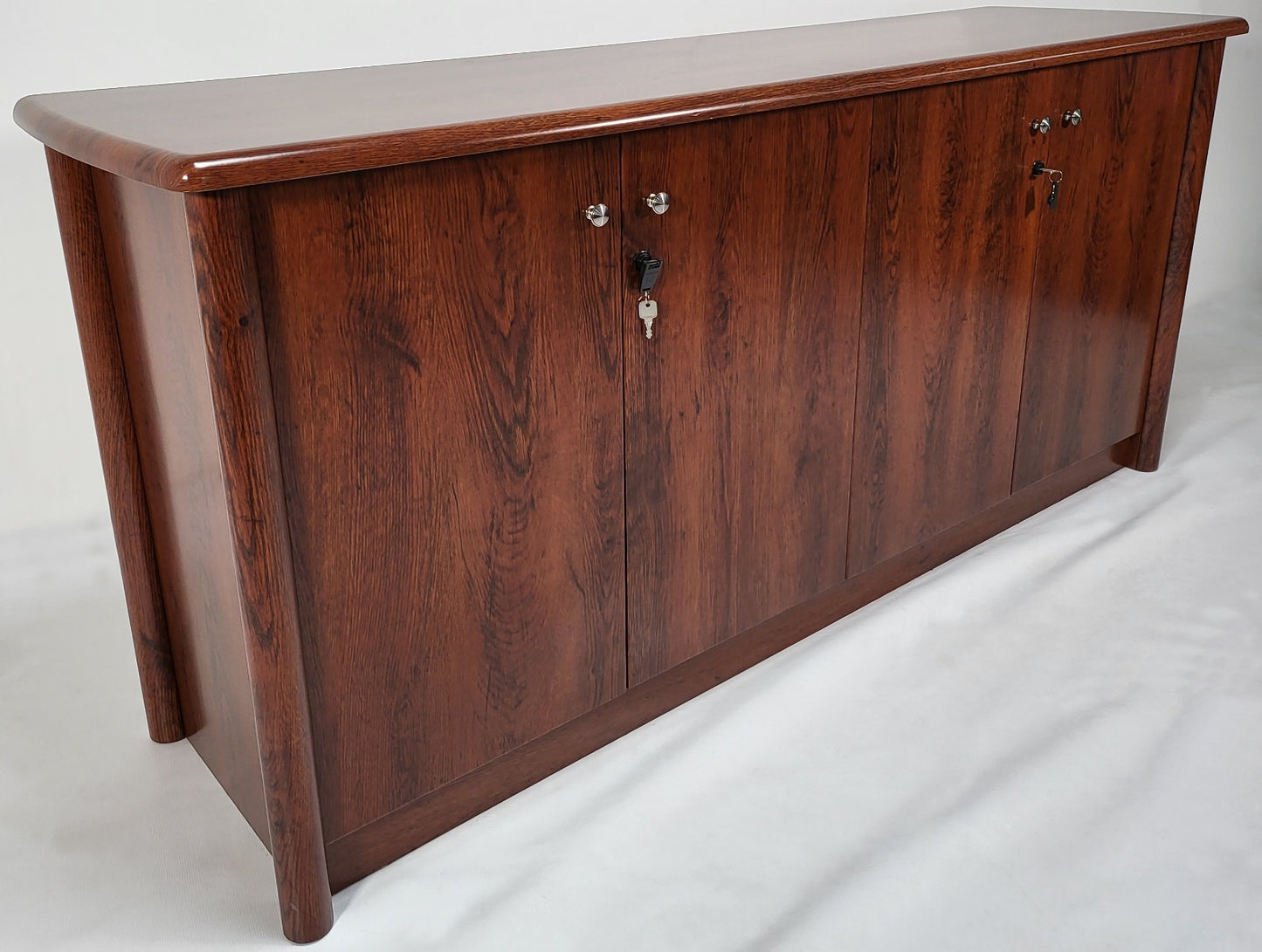 Medium Oak Four Door Executive Cupboard - 1780mm - 6846T-4DR