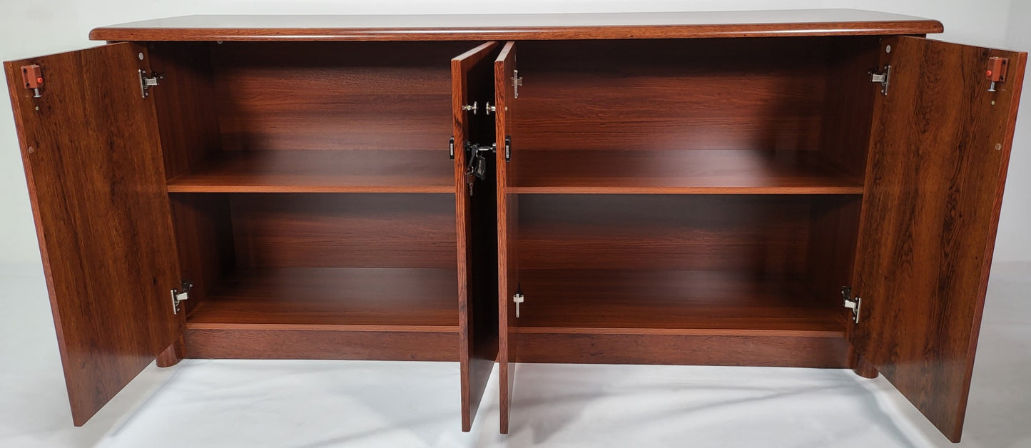 Medium Oak Four Door Executive Cupboard - 1780mm - 6846T-4DR