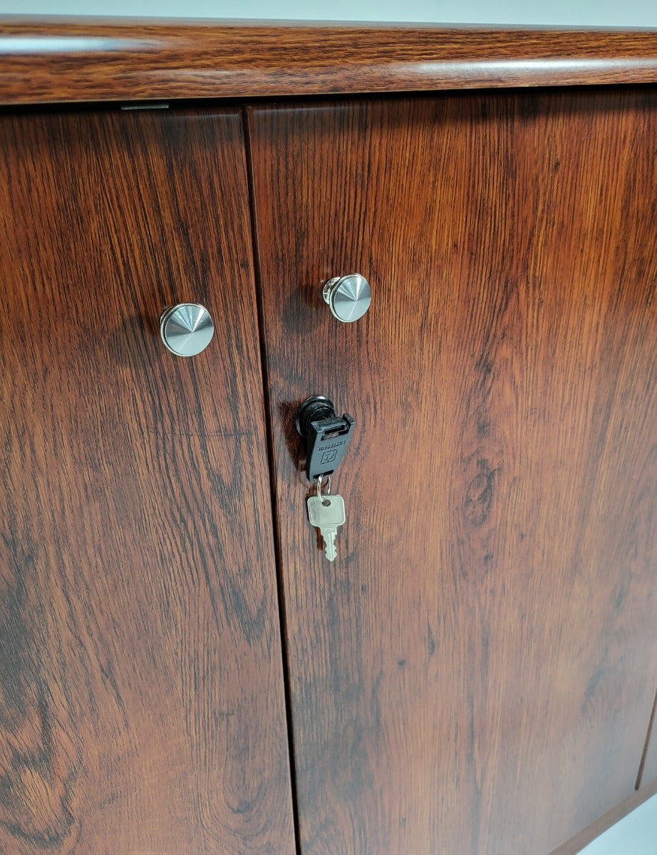 Medium Oak Four Door Executive Cupboard - 1780mm - 6846T-4DR