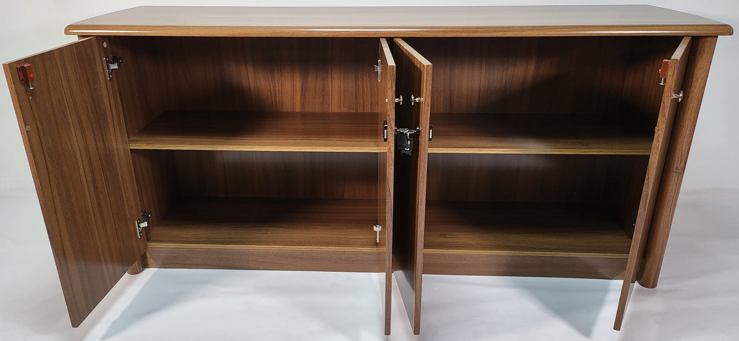 Light Oak Four Door Executive Cupboard - 1780mm - 6846T-4DR