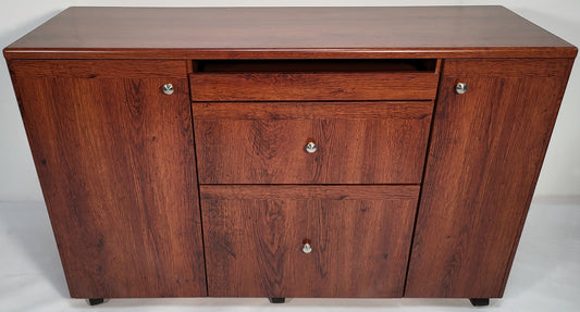 Medium Oak Desk High Side Return - 1200mm