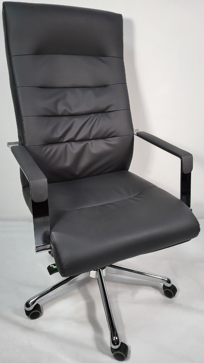 Modern Black Leather Office Chair - KW-A019