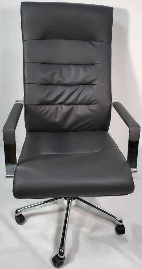 Modern Black Leather Office Chair - KW-A019