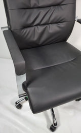 Modern Black Leather Office Chair - KW-A019