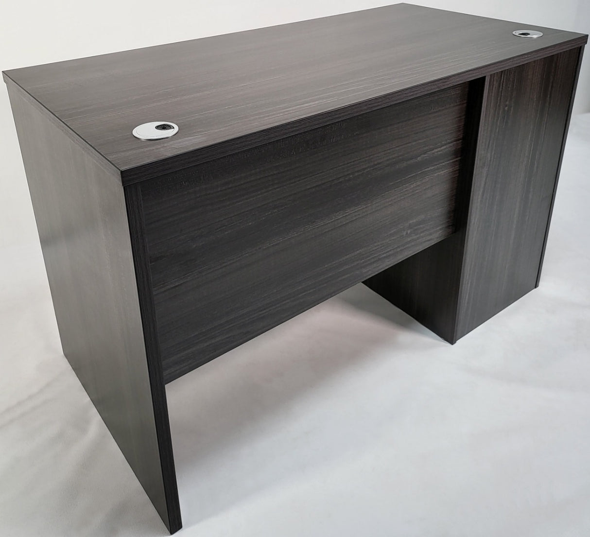 Modern Grey Oak Office Desk with Built in Three Drawer Pedestal - 1200mm - LX-D06