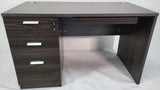 Modern Grey Oak Office Desk with Built in Three Drawer Pedestal - 1200mm - LX-D06