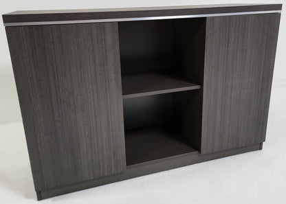 Modern 1200mm Wide Grey Oak Executive Office Cupboard - DG07-S0312