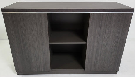 Modern 1200mm Wide Grey Oak Executive Office Cupboard - DG07-S0312