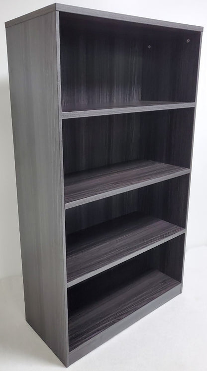 Modern Grey Oak Open Bookshelf - 900mm Wide - LX-AB01