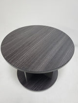 Modern Grey Oak Round Coffee Table - 600mm - LX-RO-F22