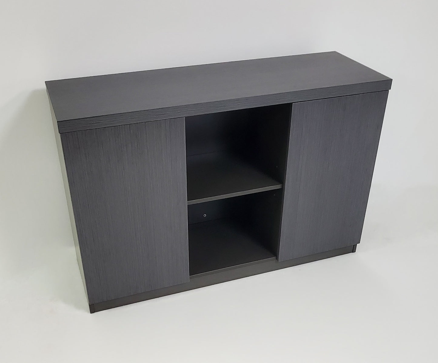 Modern 1200mm Wide Grey Oak Executive Office Cupboard - WKO-S0312