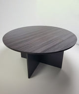 Extra Large Round Grey Oak Meeting Table - LX-B02-1500mm
