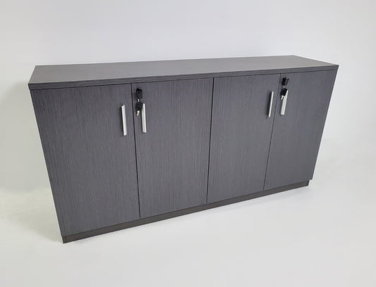 Modern 1600mm Wide Four Door Grey Oak Executive Office Cupboard - DGWK-S0616-4DR