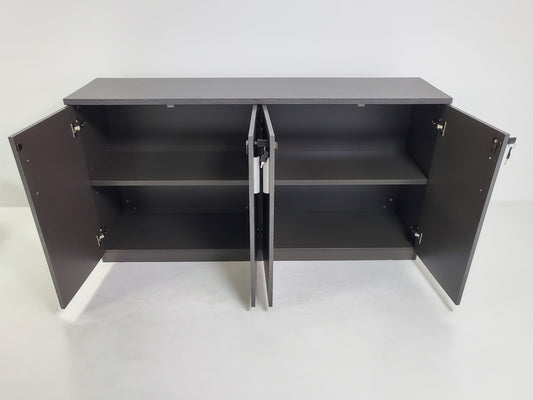 Modern 1600mm Wide Four Door Grey Oak Executive Office Cupboard - DGWK-S0616-4DR