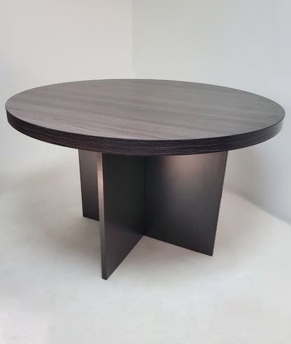 Modern Grey Oak Round Meeting Table - 1200mm - LX-B02-1.2