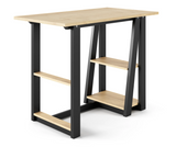 Penzance Oak & Black Home Office Desk