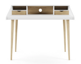 Yeovil White & Oak Home Office Desk