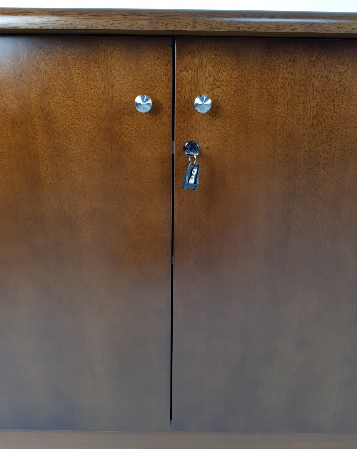 Real Wood Veneer Four Door Executive Walnut Cupboard - 6846T