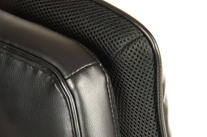 Black Bonded Leather Soft Padded Ergonomic Office Chair - PLUSH-ERGO