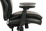 Black Bonded Leather Soft Padded Ergonomic Office Chair - PLUSH-ERGO