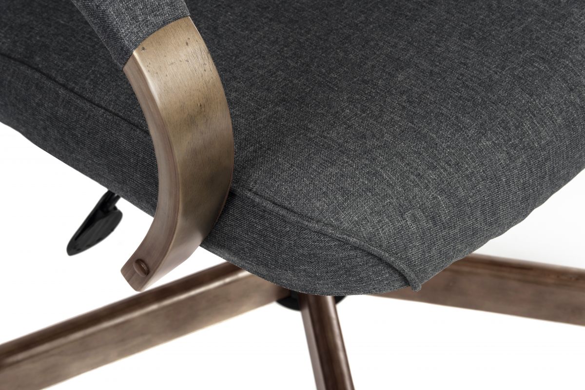 Midmod fabric outlet manager chair