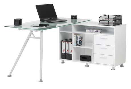 Augusta Glass Computer Desk