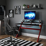 Aries Carbon Fiber Effect Gaming Home Office Desk