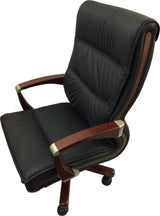 Senato Executive Black Leather Office Chair - SEN-DES-9102