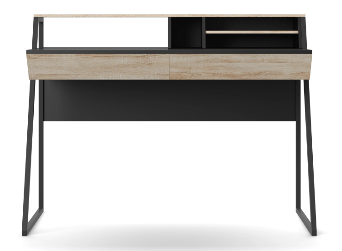 Salcombe Oak & Black Home Office Desk