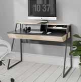 Salcombe Oak & Black Home Office Desk