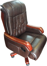 Genuine Brown Leather Executive Office Chair - FD6B